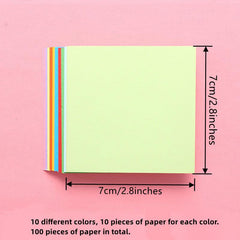100sheets Colorful Origami Paper Cutting Paper Copy Paper Creative DIY Solid Pap