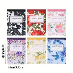 100 Sheets Retro Floral Plants Paper for Scrapbooking DIY Journaling