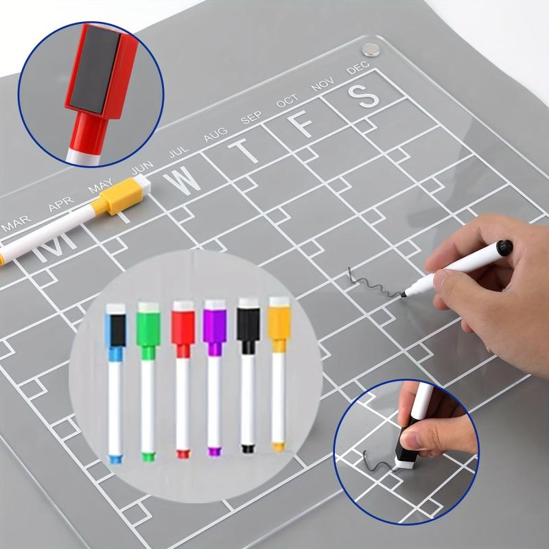 Acrylic Magnetic Fridge Calendar Set