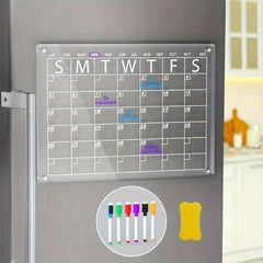 Acrylic Magnetic Fridge Calendar Set