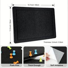 Large Self-Adhesive Felt Board Wall Sticker 29.97x39.88 cm