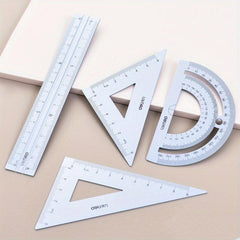 Aluminum Alloy Drafting Set Triangular Ruler Protractor