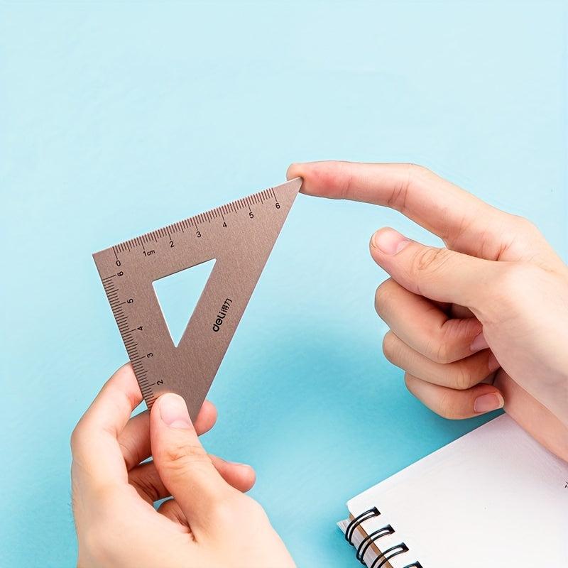 Aluminum Alloy Drafting Set Triangular Ruler Protractor