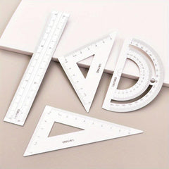 Aluminum Alloy Drafting Set Triangular Ruler Protractor