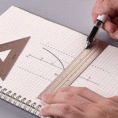 Aluminum Alloy Drafting Set Triangular Ruler Protractor