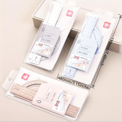 Aluminum Alloy Drafting Set Triangular Ruler Protractor