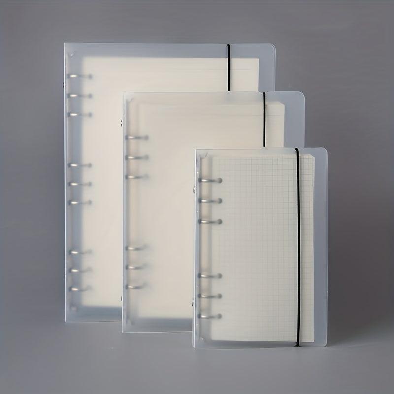 PP Frosted Translucent Binder A5 B5 A6 6-Hole Loose Leaf Book Case