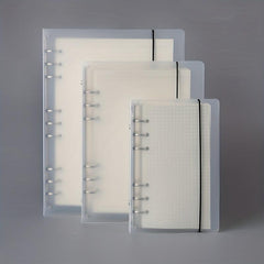 PP Frosted Translucent Binder A5 B5 A6 6-Hole Loose Leaf Book Case