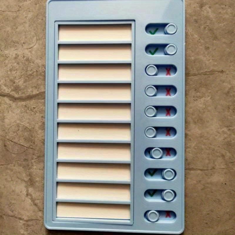 1pc Memo Plastic Board RV Note Message Board RV Checklist