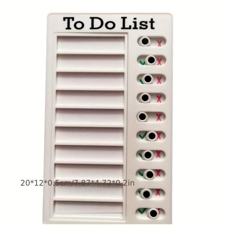 1pc Memo Plastic Board RV Note Message Board RV Checklist