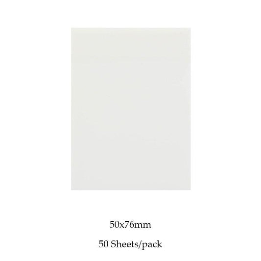 50 Waterproof Clear Sticky Notes for Home & Office