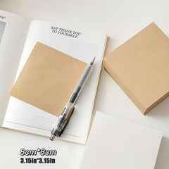 Thick Brick Sticky Notes 400 Pages Blank Draft Paper Tearable Square Note Paper