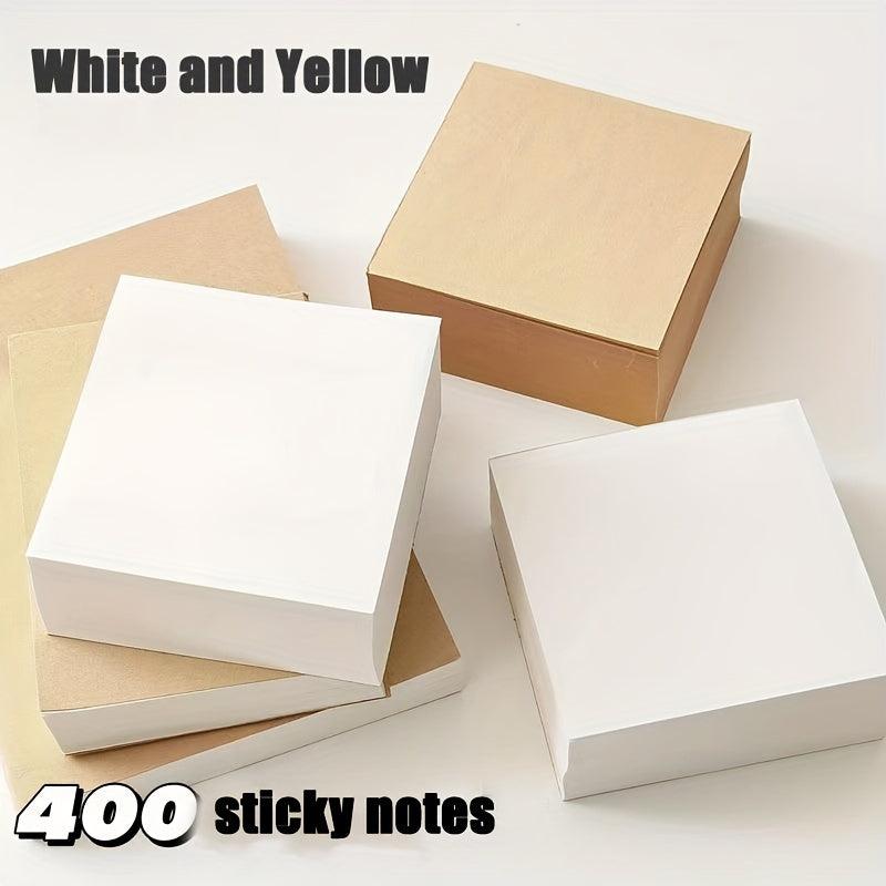 Thick Brick Sticky Notes 400 Pages Blank Draft Paper Tearable Square Note Paper