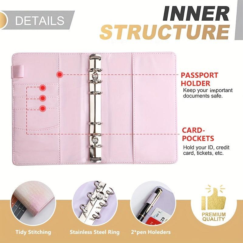 A6 Cash Envelopes Budget Organizer With 8pcs Cash Envelopes & Stickers