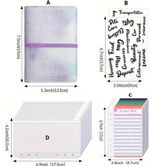 A6 Cash Envelopes Budget Organizer With 8pcs Cash Envelopes & Stickers