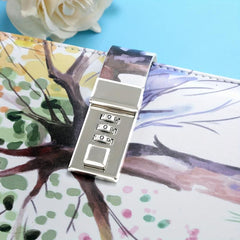 Lockable Journal A5 Diary Women Students Faux Leather Notebook
