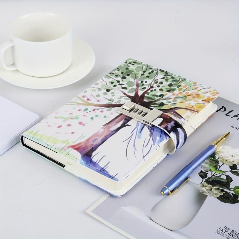 Lockable Journal A5 Diary Women Students Faux Leather Notebook