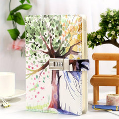Lockable Journal A5 Diary Women Students Faux Leather Notebook