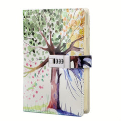 Lockable Journal A5 Diary Women Students Faux Leather Notebook