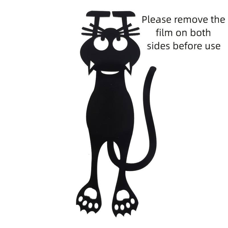 Hollow Out Little Cat Bookmark Acrylic Bookmark Creative Cat Label