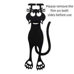 Hollow Out Little Cat Bookmark Acrylic Bookmark Creative Cat Label