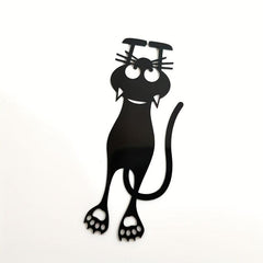 Hollow Out Little Cat Bookmark Acrylic Bookmark Creative Cat Label