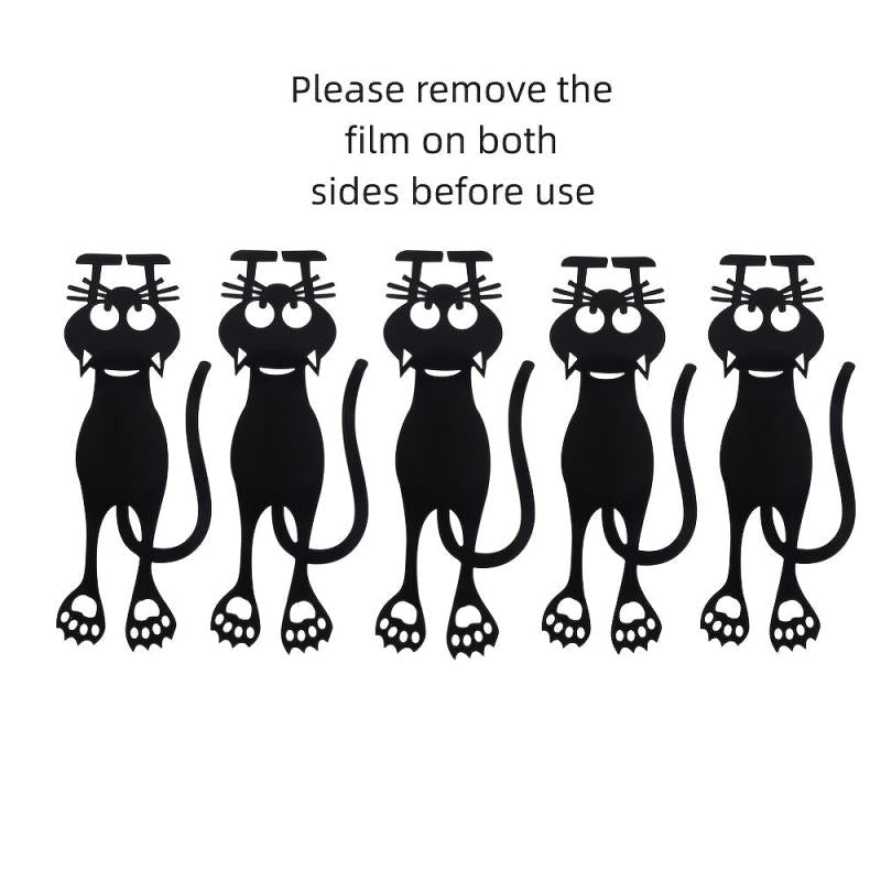 Hollow Out Little Cat Bookmark Acrylic Bookmark Creative Cat Label