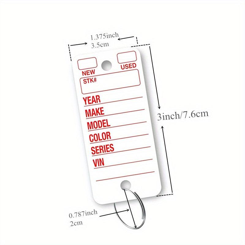 Poly Tag Key Tags With Ring 100 Key Tag Count