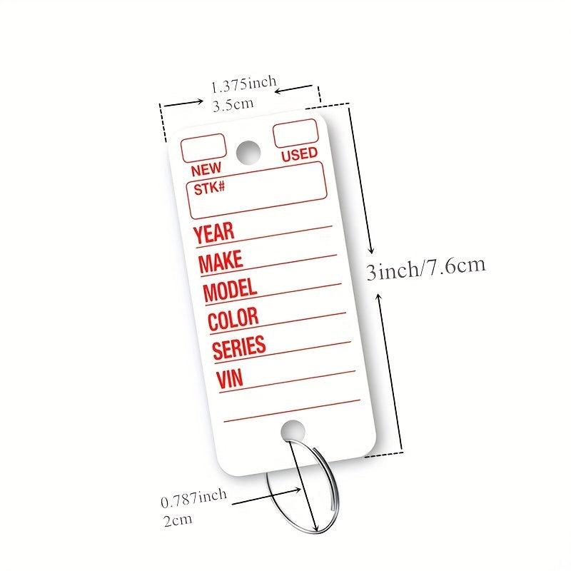 Poly Tag Key Tags With Ring 100 Key Tag Count