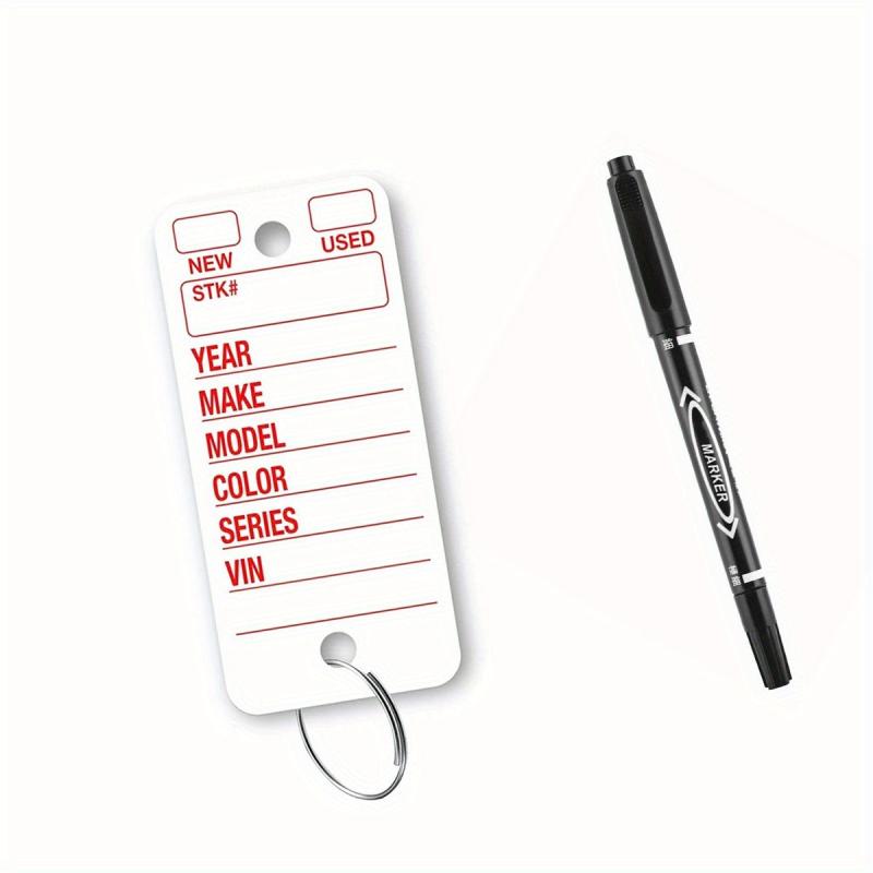 Poly Tag Key Tags With Ring 100 Key Tag Count
