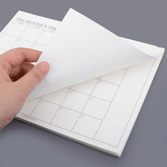 60 Sheets Minimalist Rippable Notepad Weekly & Monthly Planner
