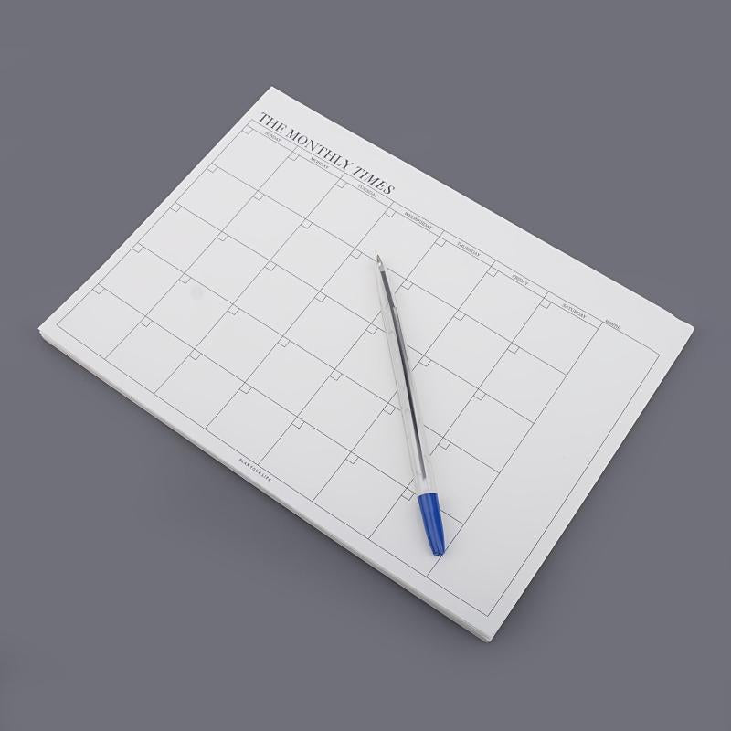 60 Sheets Minimalist Rippable Notepad Weekly & Monthly Planner