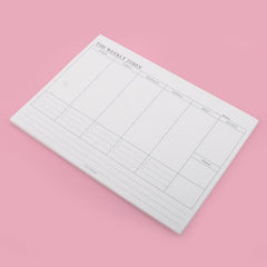 60 Sheets Minimalist Rippable Notepad Weekly & Monthly Planner