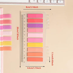 200 Sheets PET Sticky Notes Index Stickers Note Stickers Label Paper Office