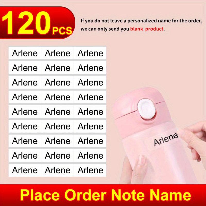 150pcs Personalized Waterproof Name Sticker Transparent Label