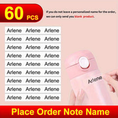 150pcs Personalized Waterproof Name Sticker Transparent Label