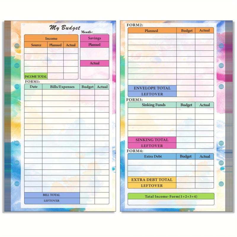 82 Sheets 6 Hole Loose Leaf Notebook for Core Replacement Parts Manual