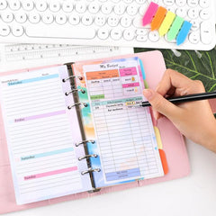 82 Sheets 6 Hole Loose Leaf Notebook for Core Replacement Parts Manual