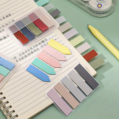 100pcs Transparent Sticky Notes Colorful Creative PET Memo Pad Translucent