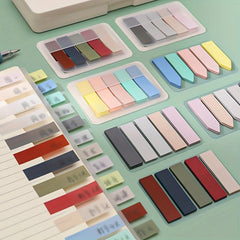 100pcs Transparent Sticky Notes Colorful Creative PET Memo Pad Translucent
