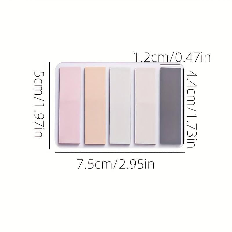100pcs Transparent Sticky Notes Colorful Creative PET Memo Pad Translucent