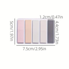 100pcs Transparent Sticky Notes Colorful Creative PET Memo Pad Translucent