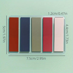 100pcs Transparent Sticky Notes Colorful Creative PET Memo Pad Translucent
