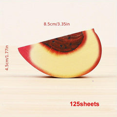 125 Sheets Fruit Sticky Note DIY Personalized Stationery Note Paper