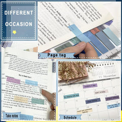 800 Pcs Sticky Tabs 40 Colors Translucent Index Tabs