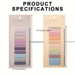 800 Pcs Sticky Tabs 40 Colors Translucent Index Tabs