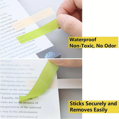 3600pcs Morandi Sticky Page Tabs For Annotating - Transparent Index Tabs