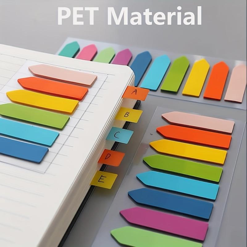 3600pcs Morandi Sticky Page Tabs For Annotating - Transparent Index Tabs