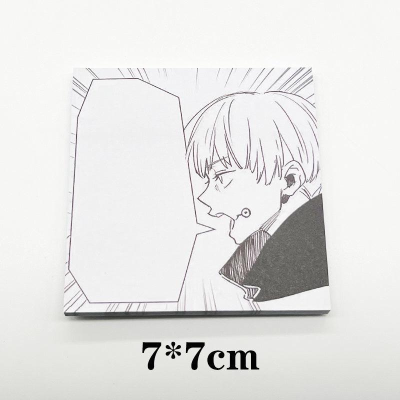 Anime Sticky Notes Memo Pads Cartoon Square Tearable N Times Sticky Message Pad