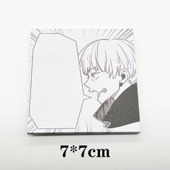 Anime Sticky Notes Memo Pads Cartoon Square Tearable N Times Sticky Message Pad